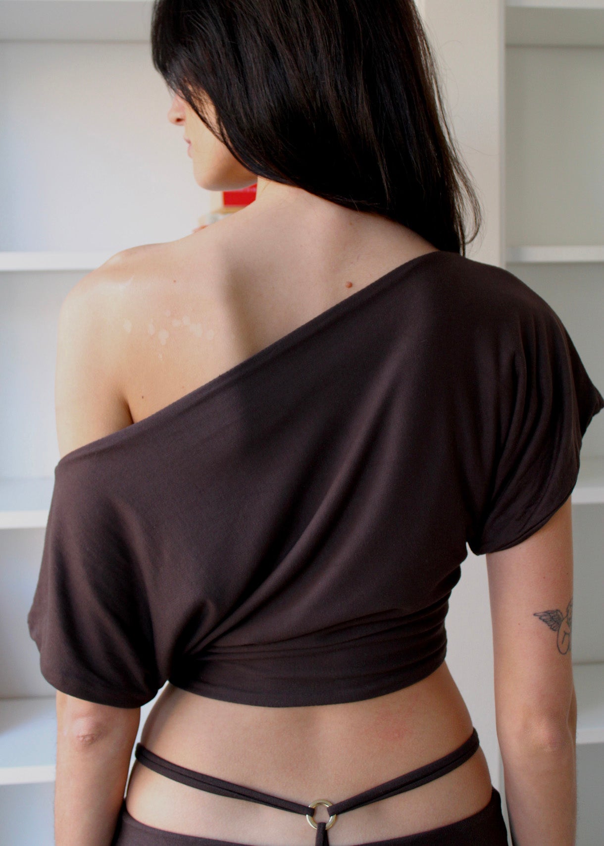 Offshoulder Top Chestnut